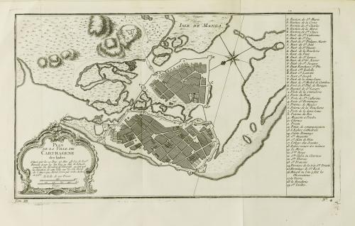 Bellin, Jacques-Nicolas : Plan de la Ville de Carthagène d