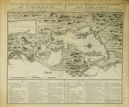 Covens & Mortier : Plan du port de la ville, et des fortere