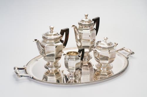 Servicio de té y café Christofle, modelo Gallia