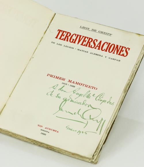 de Greiff, León  : Tergiversaciones  de Leo Legris- Matías