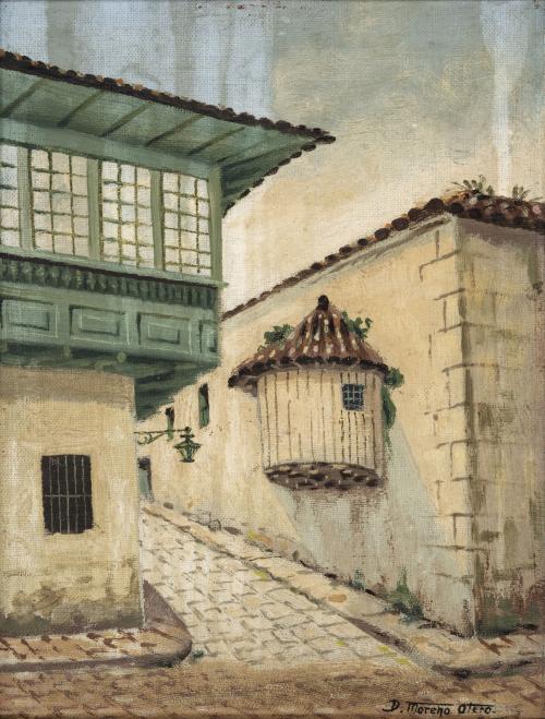 Domingo Moreno Otero Colombia, 1882 - 1948 : Calle santafer
