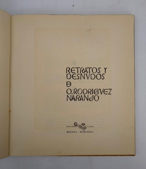 Rodríguez Naranjo, Oscar : Retratos y desnudos [Primera edi