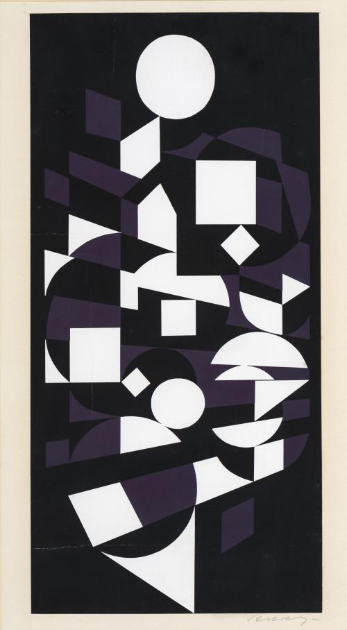 Victor Vasarely Hungría, 1906 - Francia, 1997 : La Orquídea