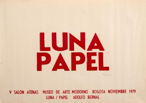 Adolfo Bernal (Colombia, 1954 - 2008) : Luna / Papel