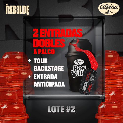 2 entradas dobles a palco + tour backstage + entrada antici