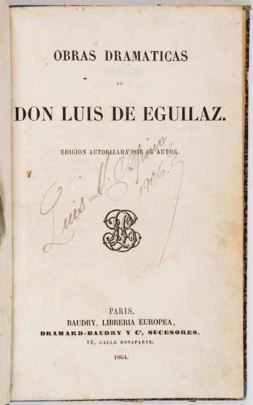 Eguílaz, Luis de : Colección de los mejores autores español