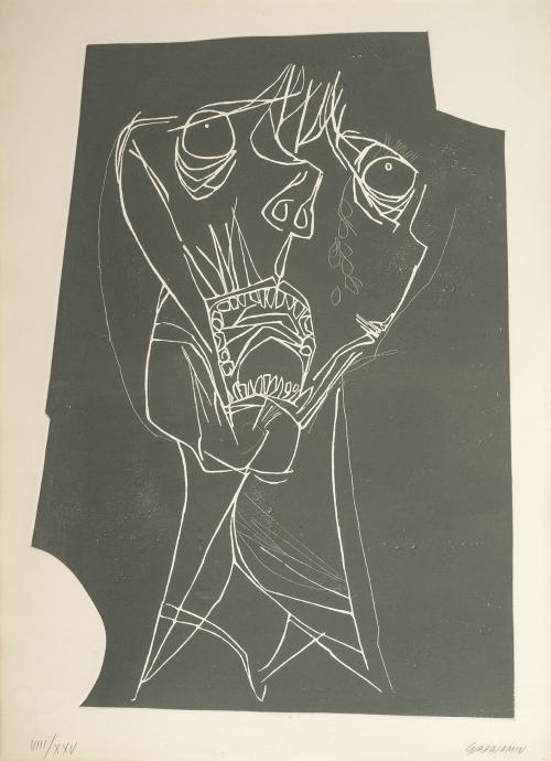 Oswaldo Guayasamin Ecuador, 1919 - EE.UU., 1999 : Sin título