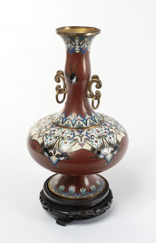 Jarrón cloisonné vintage