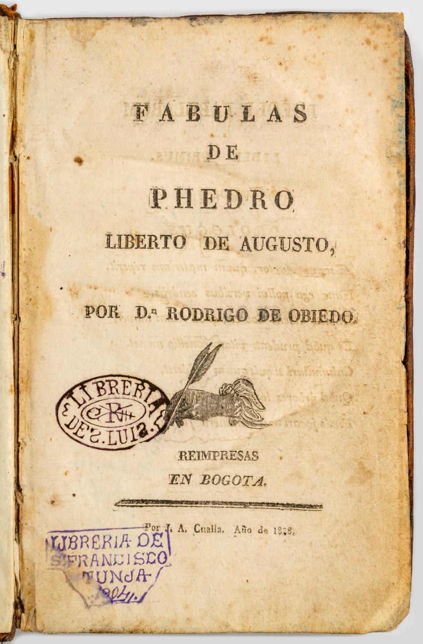 Phedro [Fedro] : Fabulas de Phedro, liberto de Augusto
